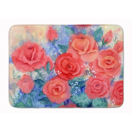 Carolines Treasures Roses Machine Washable Memory Foam Mat IBD0251RUG